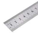 Drillpro 26mm Width 20/30cm Length Straight Ruler With Locking Stop Metric/Inch Woodworking Line Locator