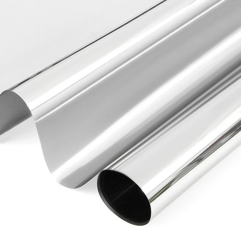 Solar Reflective Chrome Silver Window Tint Film One Way Mirror Insulation Sticker
