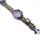 IPRee 6 In 1 EDC Paracord Watch Outdoor Survival Bracelet Tool Kit