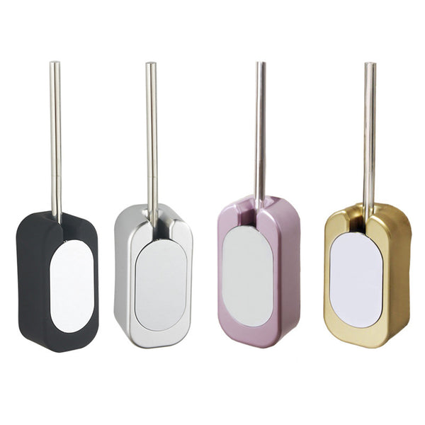 Bathroom Toilet Brush Set Wall-Mounted Brush Long Handle Stianless Steel Cleaning Brushes Holder