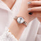 SKMEI 1411 Constellation Design Casual Stainless Steel Waterproof Fashionable Quartz Watch Women Wristwatch