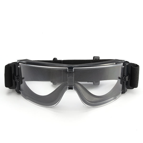 A Set 3 Lens Anti Shock Bulletproof CS Goggles Outdoor Shooting Anti-UV Glasses