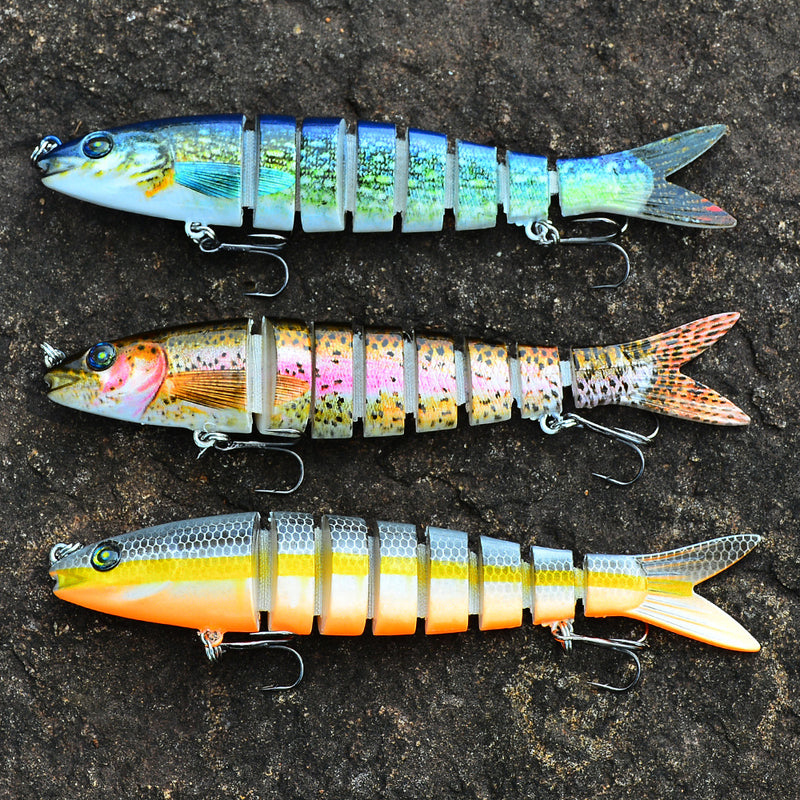 Proberos 1PC 135mm 19g Multi Hard Bait Sea Fishing Lure 4D Fish Lures With 2 Hooks