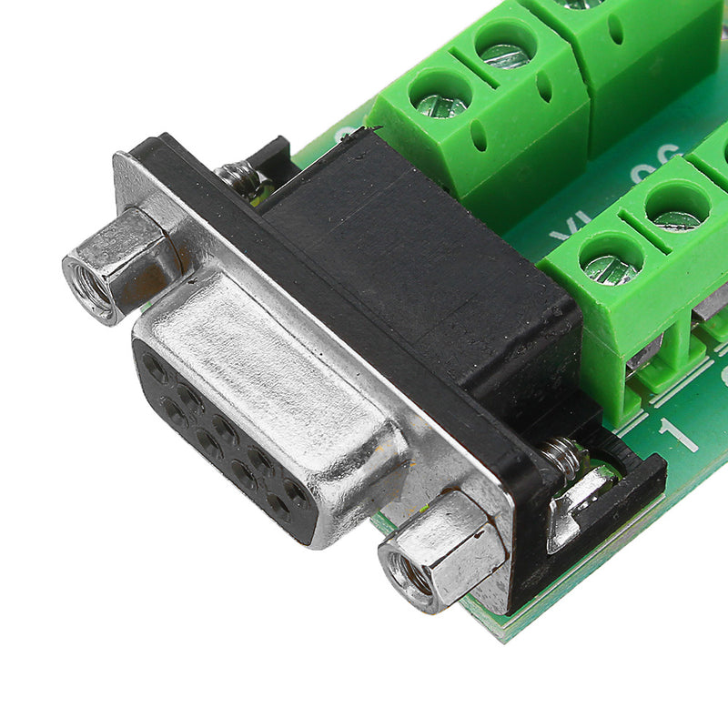 Female Head RS232 Turn Terminal Serial Port Adapter DB9 Terminal Connector