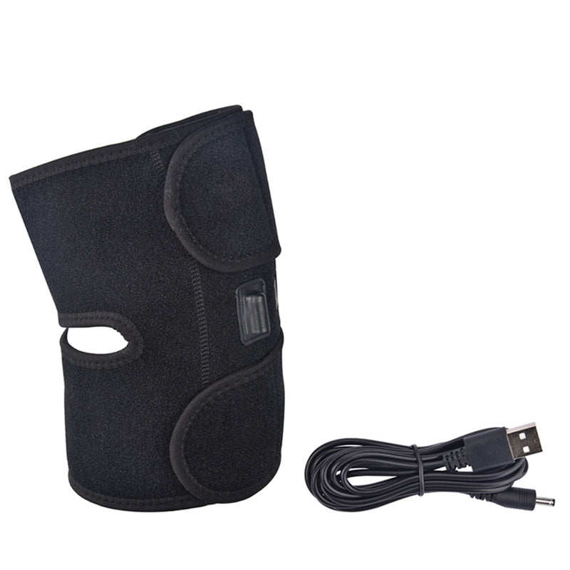Electric Knee Heated Pad Warmer Heating Therapy Wrap Brace Arthritis Relief Pain