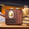 Loskii Wood bluetooth Subwoofer Handmade Walnut Wood Portable bluetooth Speaker FM/AM Loudspeaker