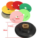 8pcs 4 Inch Polishing Pads Set 50-3000 Grit 100mm Dry Diamond Polishing Pads With Backer