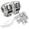 Chrome Switch Housing Cover Caps for Harley 883 XL1200 Road King/Electra Glide