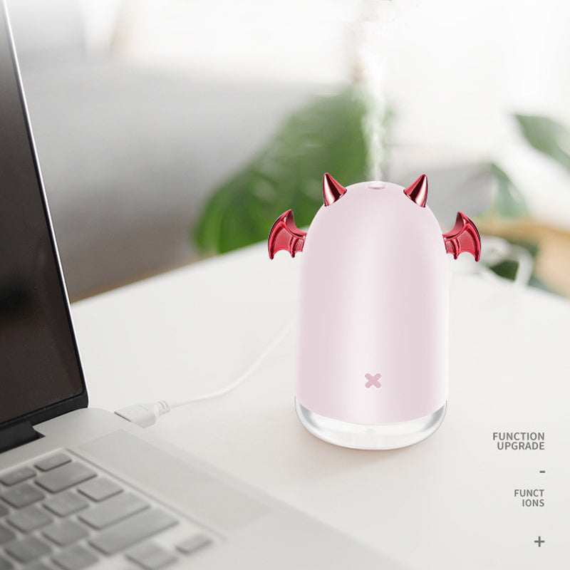 USB Humidifier Cool Mist Air Humidifying Device Mini Water Sprayer for Desktop Office Low Noice