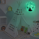 Luminous Moon Wall Stickers Kids Fluorescent Gifts for Living Room Bedroom Decor Sticker