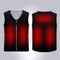 Electric USB Heated Fleece Jacket Warm Graphene Carbon Fiber Men Women Rechargeable Heating Coat Racing