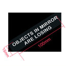 Objects In Mirror Are Losing Funny Black DIY Sticker