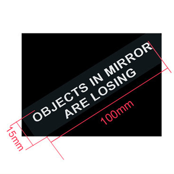 Objects In Mirror Are Losing Funny Black DIY Sticker