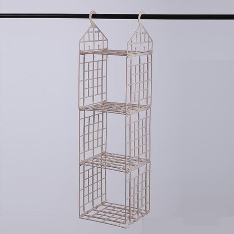 Bedroom Wardrobe Organizer Underwear Bra Clothes Pants Tie Storage Rack Cupboard Closet Hanging Basket Hooks Shelf Bag