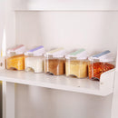 5pcs/Set Spice Jar Pepper Shaker Box Creative Transparent Seasoning Cans Kitchen Storage Container