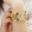 BAOSAILI BSL089 Fashion Luxury Crystal Gold Color Dress Wristwatch For Women Ladies Quartz Watch