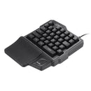 GK103 35 Keys LED Backlight Wired Single Hand Gaming Keyboard with Ergonomic Support Mechanical Feeling For PUBG and LOL Game