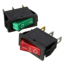 12V SPST 3 Pin Large Rectangle Rocker Switch LED Lighted