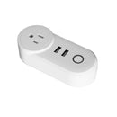 AUGIENB Smart WiFi Socket 2 USB Ports APP Voice Control Timer Power Plug Wireles For Alexa Google Home