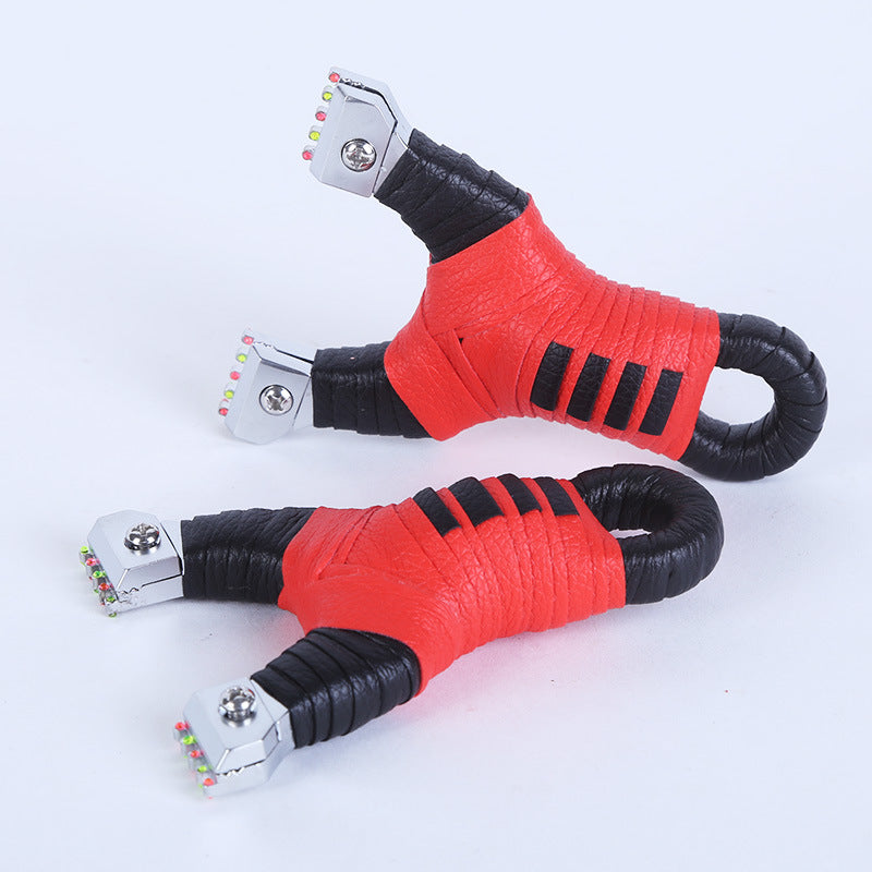 Outdoor Alloy Tactical Sling-shot Five-link Aiming Bow Aiming Tablet Rubber Band Sling Camping Shooting Tools