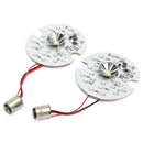 Pair 1157 LED Turn Signal Daytime Running Light Touring White Yellow For Harley