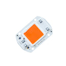 High Power 20W 30W 50W Full-spectrum COB LED Grow Light Chip with Lens for Floodlight AC110V/220V