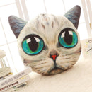 Creative Funny 3D Dog Cat Head Pillow PP Cotton Simulation Animal Cushion Birthay Gift Trick Toys