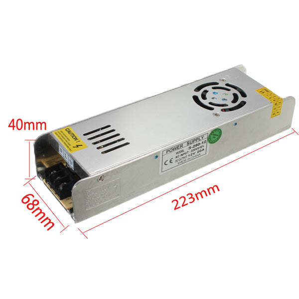 Mini Switching Power Supply 220V To 12V 20A 250W For LED Strip Light