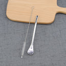 KCASA KC-STR15 3 in 1 Multifunction Stainless Steel Filtering Drink Straw Tea Spoon Tea Filter Milks