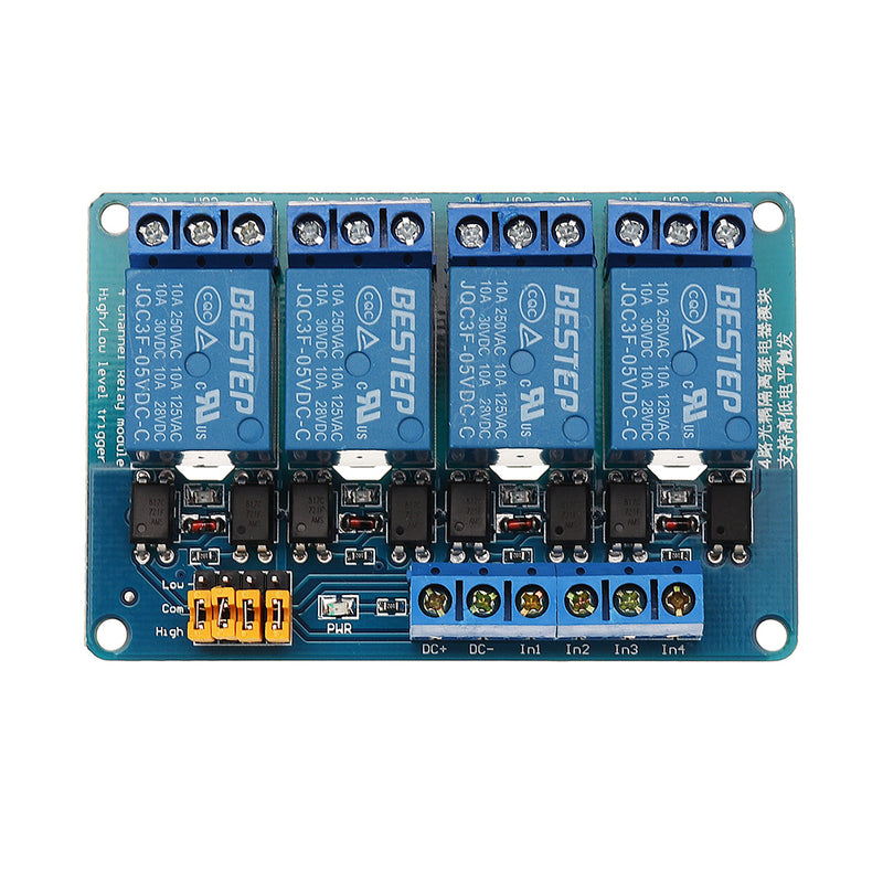 BESTEP 4 Channel 5V Relay Module High And Low Level Trigger For
