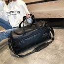 35L PU Leather Outdoor Sports Gym Duffel Bag Travel Luggage Handbag Shoes Storage Pouch Organizer
