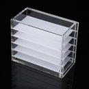 5 Layers Eyelash Extension Tools Storage Box Acrylic Cosmetic Organizer Lashes Glue Pallet Holder