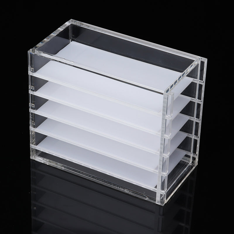 5 Layers Eyelash Extension Tools Storage Box Acrylic Cosmetic Organizer Lashes Glue Pallet Holder