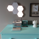 LED Quantum Hexagonal Wall Lamp Modular Touch Sensor Light Fixture Living Room  Decorative Smart Light