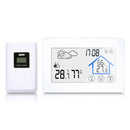 Wireless Weather Station Indoor Outdoor Thermometer Digital Hygrometer Temperature and Humidity Monitor Timer Date Backlight w/ Wireless Sensor
