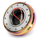 Neo Chrome Universal 1.5 Inch Short Quick Release Steering Wheel Hub Adapter 6 Bolt
