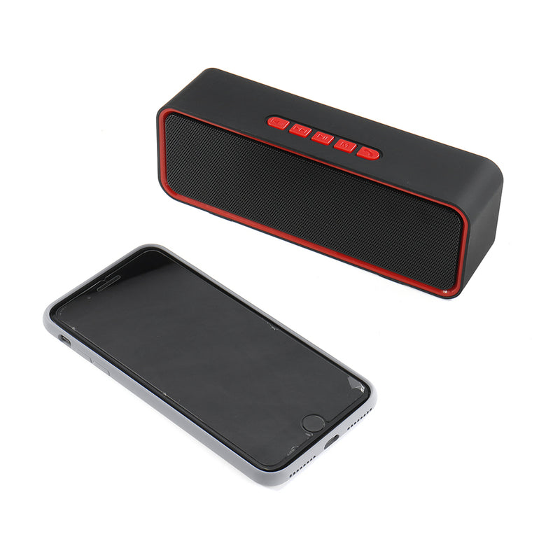 Portable Wireless bluetooth Speaker Soundbar Subwoofer Stereo TF Card TWS Outdoor Speaker with Mic