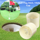 Professional Backyard Practice Golf Flag Stick Putting Plastic Green Hole Pole Cup