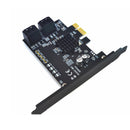ITHOO PCE4SAT-M02 SATA3.0 to PCI-E Expansion Card with 4 Ports 6Gbps IPFS Hard Disk Adapter for Desktop Computer