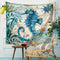 Large Ocean Seahorse Tapestry Wall Hanging Decor Boho Bohemian Bedspread Beach