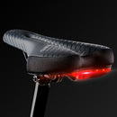 WEST BIKING Bike Saddles With 3 Modes Safety Taillight Outdoor Breathable Shockproof Waterproof Cycling Saddle Bike Seat Bike Cushion