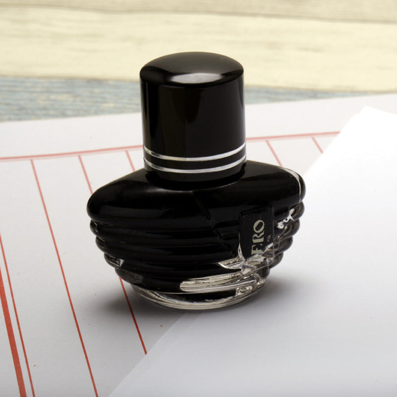 HERO 20/25/50/60ml Bottled Glass Smooth Writing Fountain Pen Ink Non-carbon Waterproof Ink Refill Students Stationery Office School Supplies 201 202 203 204 400 440 8801 8802 8804 8808 9001 9002