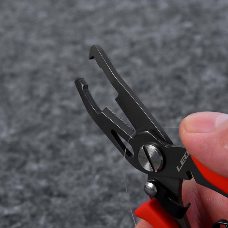 LEO 13cm Fish Grip Clamp Multifunction Fishing Pliers Portable Fishing Tools Fishing Pliers Tackle Tool