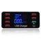 40W QC Smart Desktop Fast Charging Station Charger 7 USB Port Charger For Travel