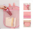 Honana BX-144  Cartoon Bathroom Folding Mesh Hanging Storage Bag  Bathing Toy Storage Organizer