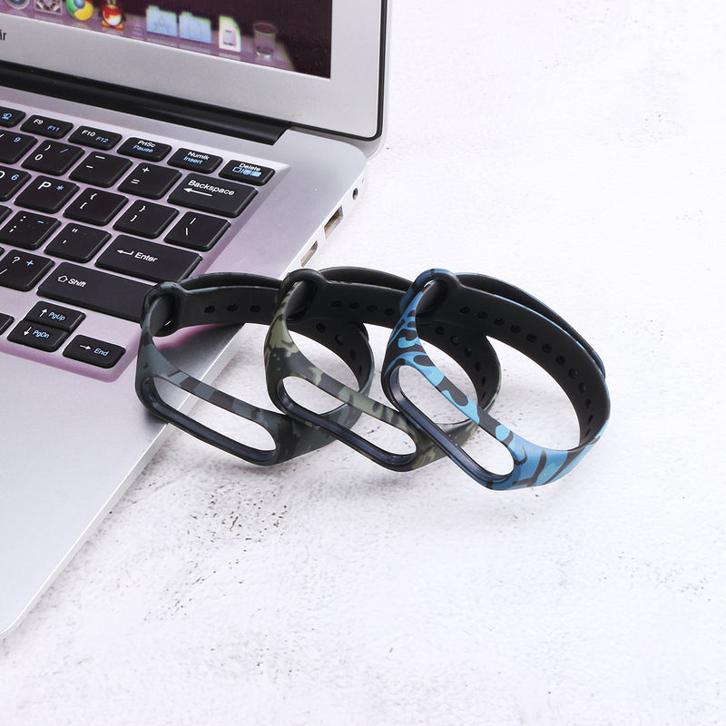 Camouflage Pattern Watch Band Strap  Replacement for Xiaomi Miband 4