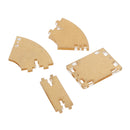 5pcs Transparent Shell Acrylic Case For 128X64 0.96 Inch OLED LCD LED Display Module Holder Bracket