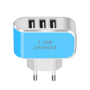 OLAF 3.1A 3 USB Ports Fast Charging Charger EU Plug Adapter For iPhone X Xs XR Max HUAWEI P30 Xiaomi Mi8 Mi9 Pocophone S9 Note S10 S10+