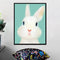 Miico Hand Painted Oil Paintings Cartoon Rabbit Paintings Wall Art For Home Decoration