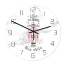 Loskii CC063 Creative Wall Clock Mute Wall Clock Quartz Wall Clock For Home Office Decorations